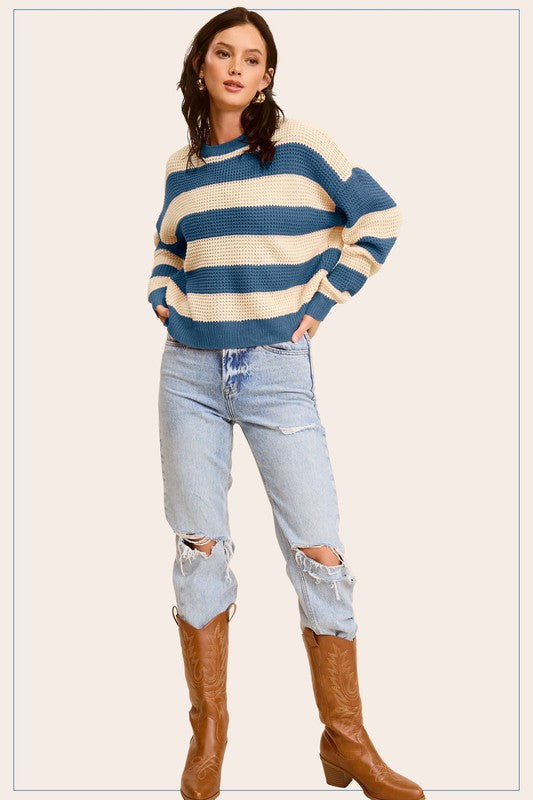 Round Neck Loose Fit Sweater