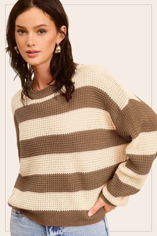 Round Neck Loose Fit Sweater