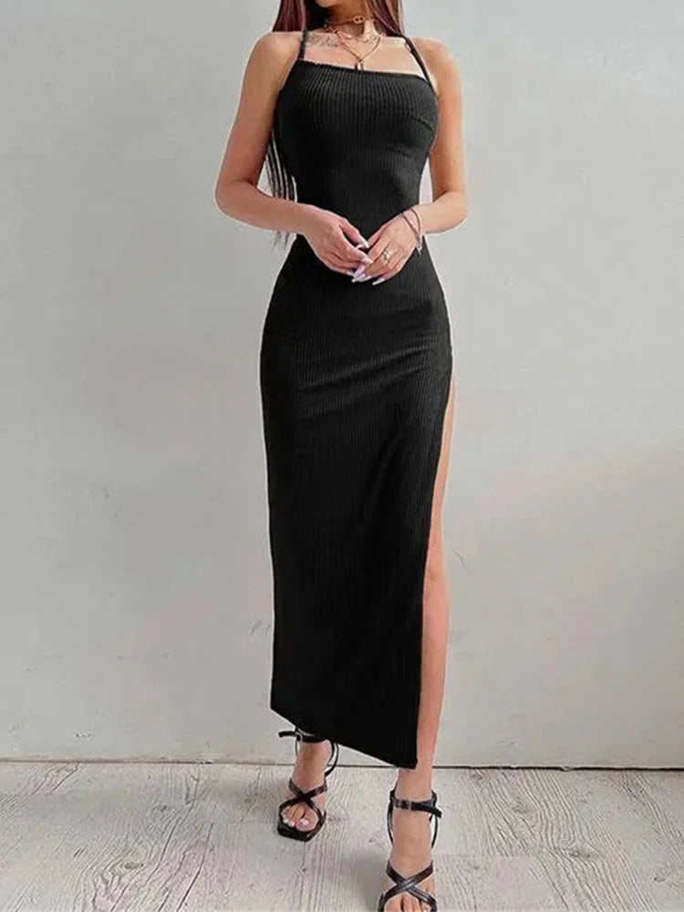 Long Sleeveless Bodycon Dress