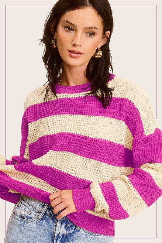 Round Neck Loose Fit Sweater